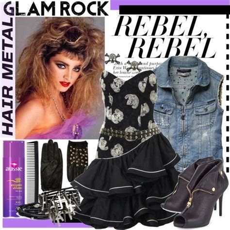 female 80s glam rock fashion|Female 80s Glam Rock Fashion 